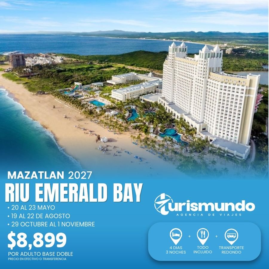 Promoción RIU Emerald Bay, Mazatlán 2027